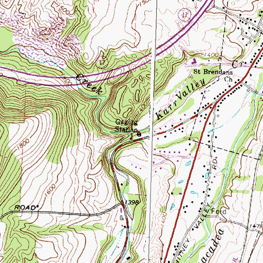 Topographic Map of McHenry Valley Creek, NY