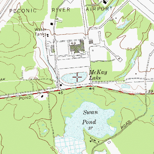 Topographic Map of McKay Lake, NY