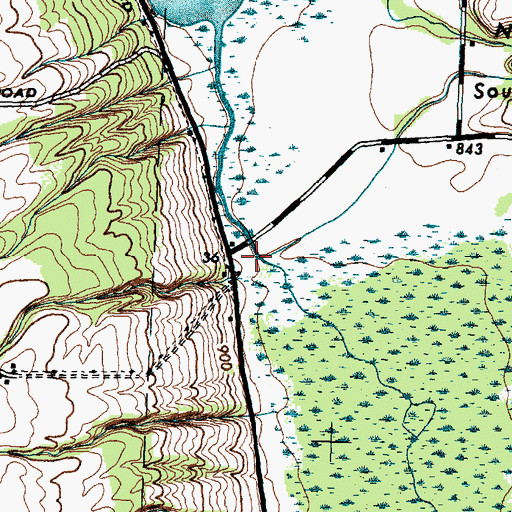 Topographic Map of McMillan Creek, NY