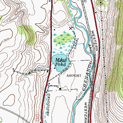 Topographic Map of Mead Pond, NY
