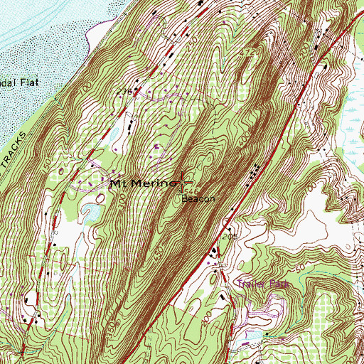 Topographic Map of Mount Merino, NY