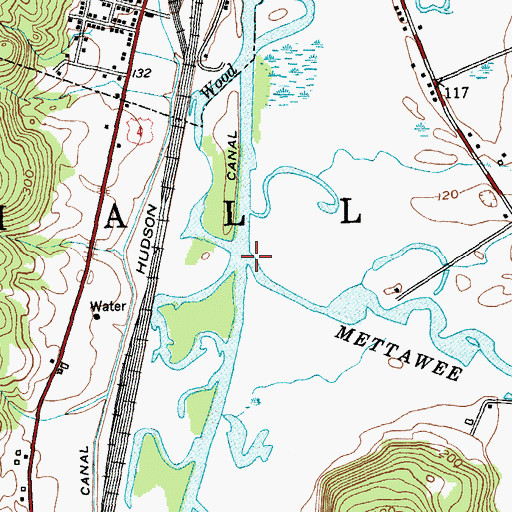 Topographic Map of Mettawee River, NY