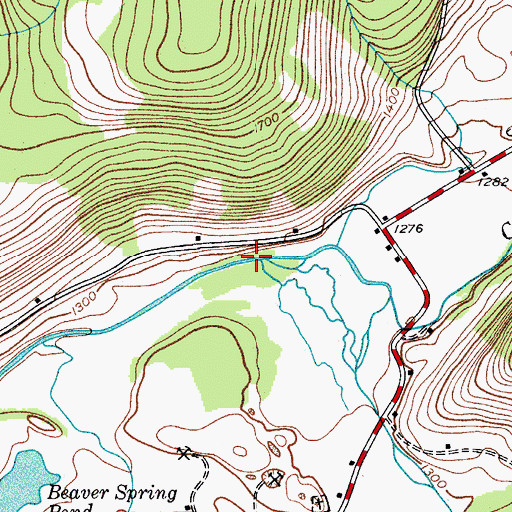 Topographic Map of Middle Brook, NY