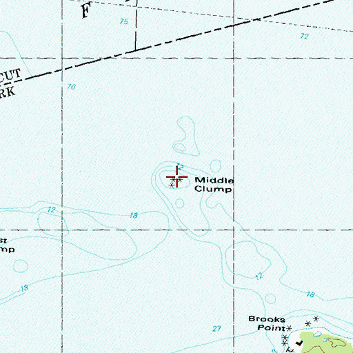 Topographic Map of Middle Clump, NY