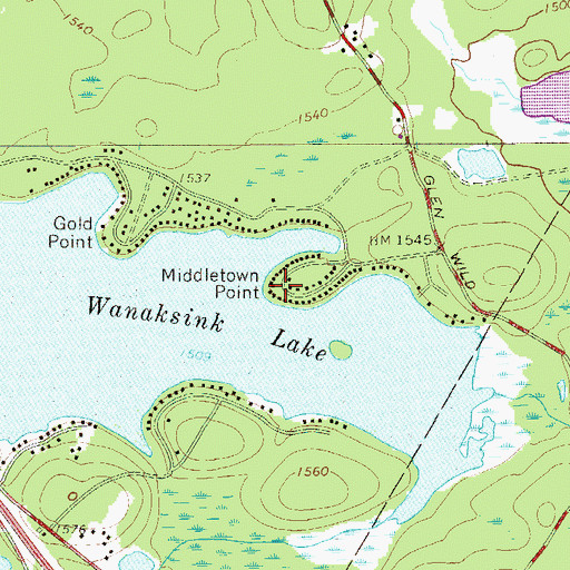 Topographic Map of Middletown Point, NY