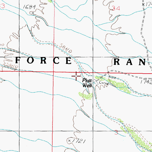Topographic Map of Platt Well, AZ