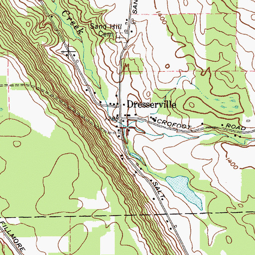 Topographic Map of Mill Brook, NY