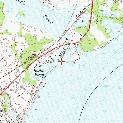 Topographic Map of Mill Creek, NY