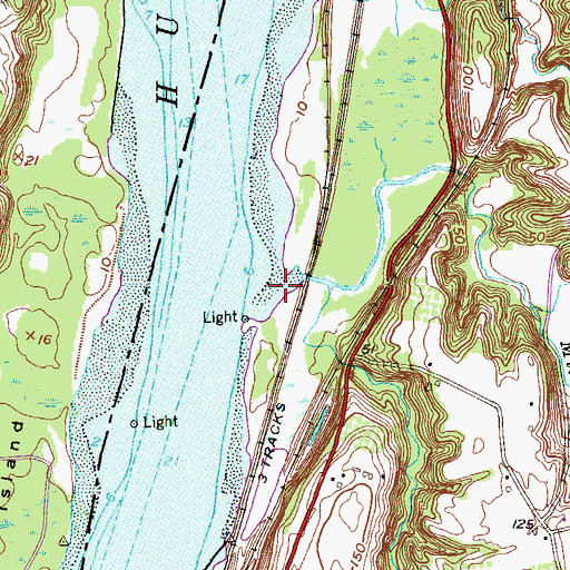 Topographic Map of Mill Creek, NY