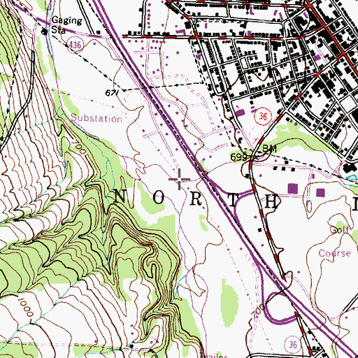 Topographic Map of Mill Creek, NY