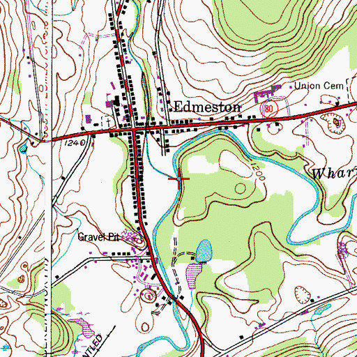 Topographic Map of Mill Creek, NY