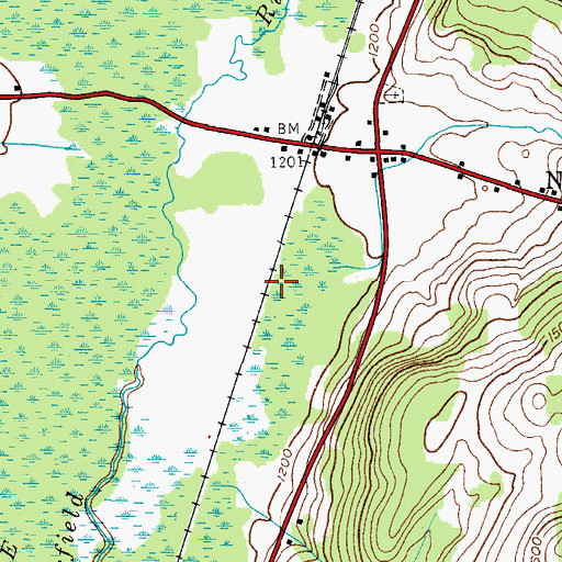 Topographic Map of Mill Creek, NY