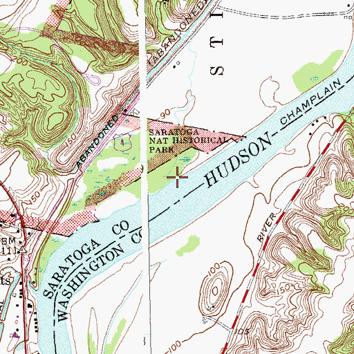 Topographic Map of Mill Creek, NY