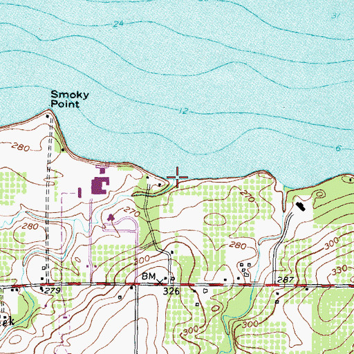 Topographic Map of Mill Creek, NY