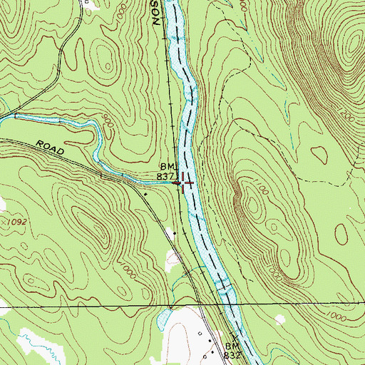 Topographic Map of Mill Creek, NY