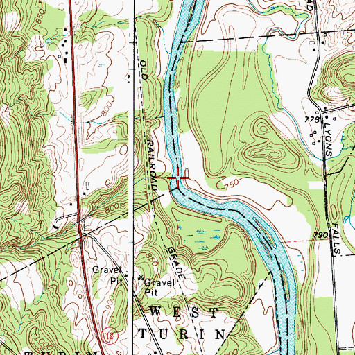Topographic Map of Mill Creek, NY