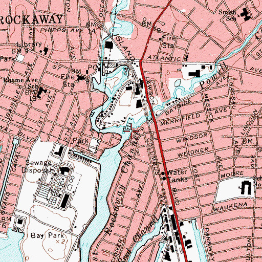Topographic Map of Mill River, NY