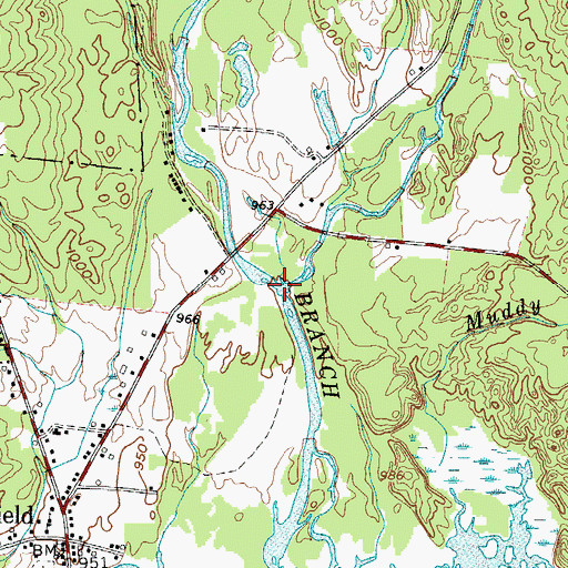 Topographic Map of Mill Stream, NY