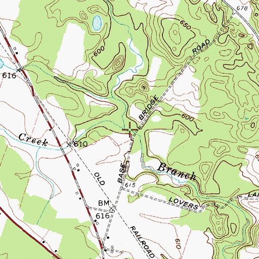 Topographic Map of Miller Creek, NY