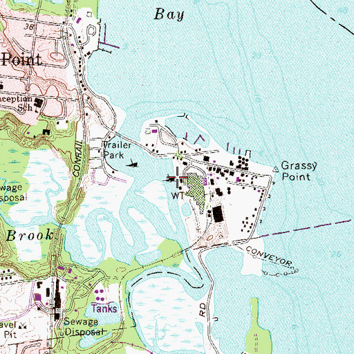Topographic Map of Minisceongo Creek, NY