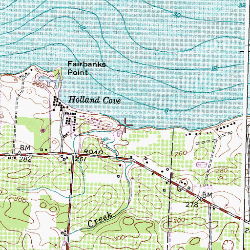 Topographic Map of Mink Creek, NY