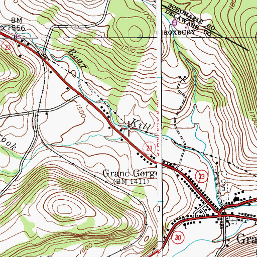 Topographic Map of Moffit Settlement Hollow, NY
