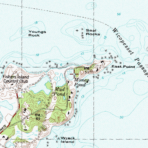 Topographic Map of Money Pond, NY