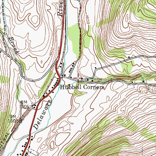 Topographic Map of Montgomery Hollow, NY