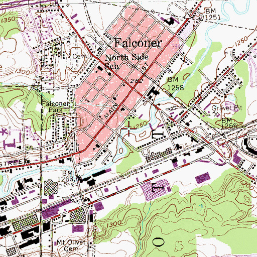 Topographic Map of Moon Brook, NY