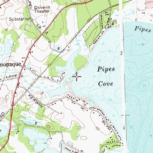 Topographic Map of Moores Drain, NY