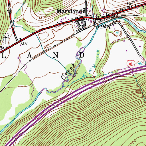 Topographic Map of Morehouse Brook, NY