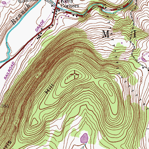 Topographic Map of Morris Hill, NY