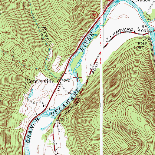 Topographic Map of Morrison Brook, NY