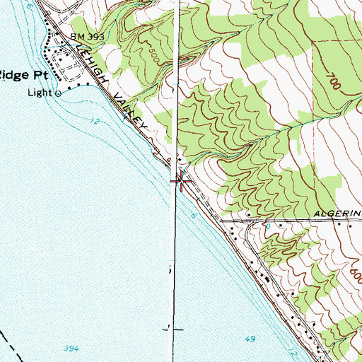 Topographic Map of Morrow Creek, NY