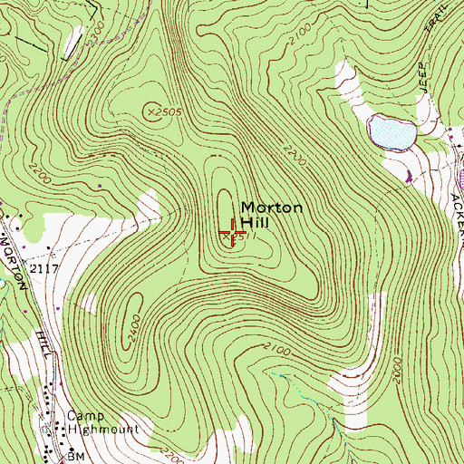 Topographic Map of Morton Hill, NY
