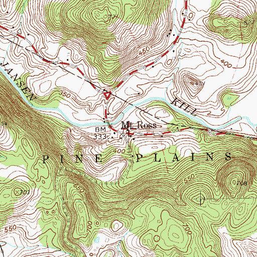 Topographic Map of Mount Ross, NY
