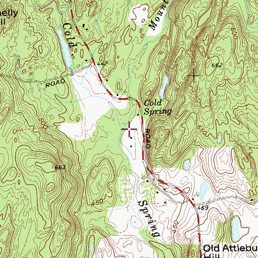 Topographic Map of Mountain Brook, NY