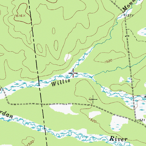 Topographic Map of Mountain Brook, NY