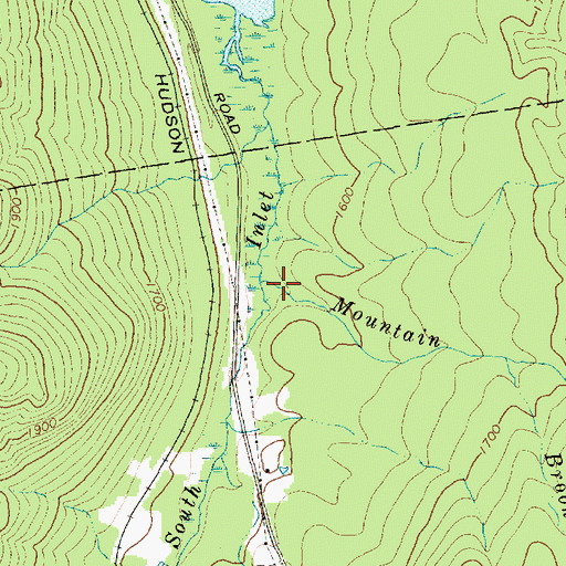 Topographic Map of Mountain Brook, NY