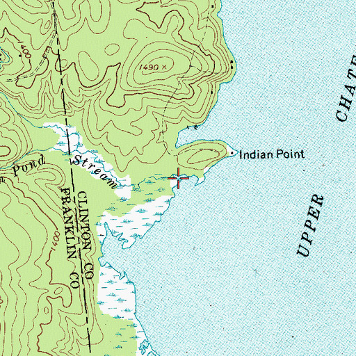 Topographic Map of Mountain Pond Stream, NY