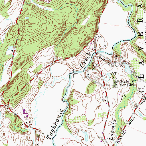 Topographic Map of Mud Creek, NY