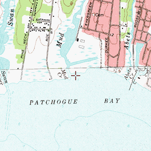 Topographic Map of Mud Creek, NY