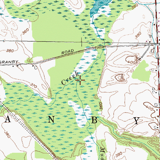 Topographic Map of Mud Lake Outlet, NY