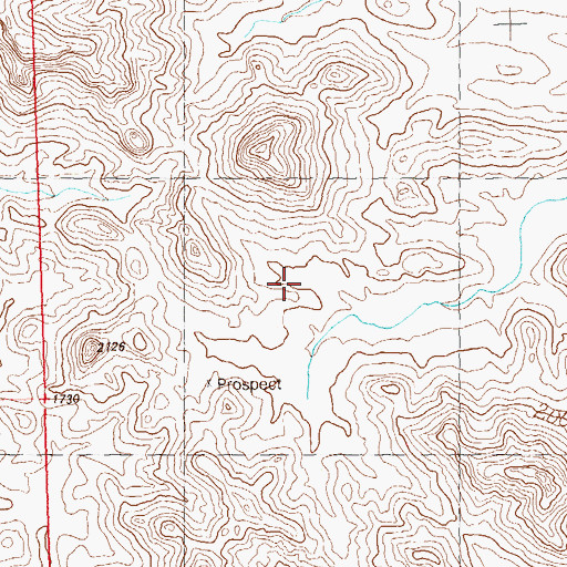 Topographic Map of Plomosa Mountains, AZ