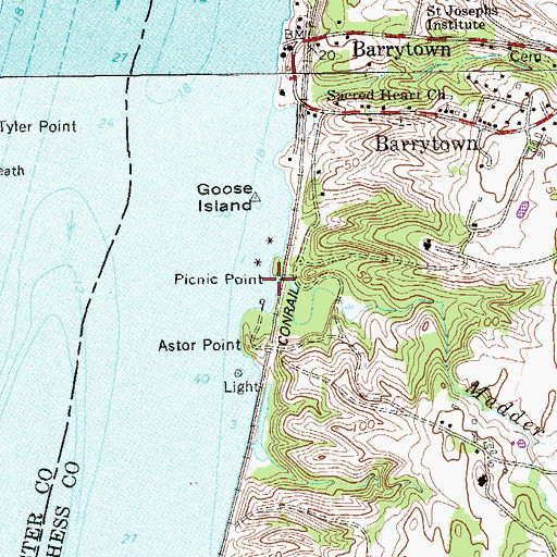 Topographic Map of Mudder Kill, NY