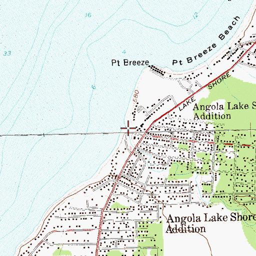 Topographic Map of Muddy Creek, NY