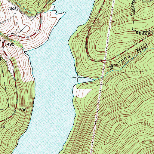 Topographic Map of Murphy Hill Brook, NY