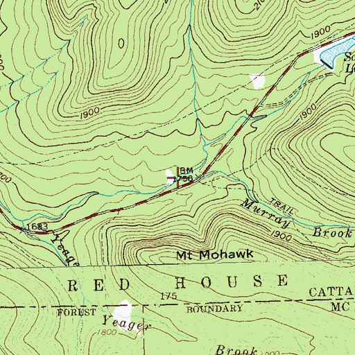Topographic Map of Murray Brook, NY