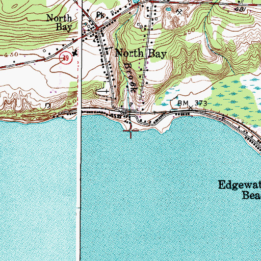 Topographic Map of Murray Brook, NY