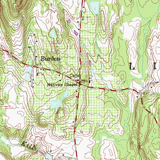 Topographic Map of Nativity Chapel, NY